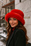 Red Thick Plush Heart Hat Beanie - Warm Stylish Outdoor Cold Protection Spk1143 - 3