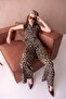 New Season Lepor Patterned Zero Sleeve Wide Leg Jumpsuit - 3