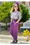 Blouse Pants Buckle 3-Piece Summer Girl's Top and Bottom Set - Holiday Wear - 3