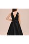 Girls' Satin Crew Neck Simple Dress Graduation Birthday Evening Dress - 2