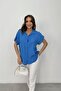 Single pocket textured shirt blue - 6