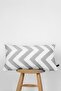 Bohemian Special Design Punch Punch Pattern Decorative Rectangular Throw Pillow Cover Line Gray - 4