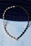 Certified Pearl Hematite Silver Apparatus Natural Stone Necklace - 5