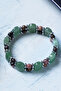 Certified Aventurine Rhodonite Hematite Natural Stone Macrame Bracelet - 3