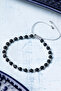 Certified Obsidian Hematite Natural Stone Macrame Bracelet - 2