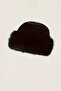Black Color Plush Hat - 6