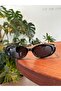 Leon Black Cat Eye Retro Popular Sunglasses Oval Trend 2025 - 2