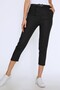 Women's Black Belted Carrot Pants Trousers 20K70651-Black - 3