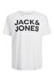 Men's White2 Jjecorp Logo Tee Ss O-Neck Noos Pls Plus Size T-Shirt 12158505-Whitelarg - 6