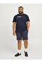 Men's Navy Blue Jjecorp Logo Tee Play Ss O-N Noos Pls Big Size T-Shirt 12243630-Navyblaze - 4
