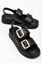 Marry Wedge Heeled Double Strap Buckle Summer Women's Sandals - 2