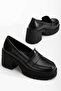 Lureva Black Women's Loafer Shoes - 3