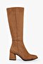 Women's Kiella Tan Suede Heeled Boots Tan Suede