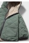 Boy's Fiber Double-Sided Coat Green - 6