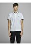 Men's White Jjepaulos Polo Ss Noos Polo T-Shirt 12136668-White - 5