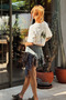 Unisex Oversized California Palmiye Printed 100% Cotton T-Shirt High Quality Ecru - 4