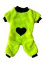 Small Breed Neon Green Plush Winter Fleece Dog Jumpsuit Puppy Outfit Cat Clothes (1-10kg) - 5
