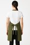 Unisex Kitchen Apron Green Color Striped Chef Waiter Restaurant Apron - 3