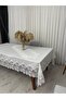 Tablecloth Dinner Set for 12 People 26 Pieces French Lace – Ecru1 - 4