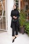 Asymmetrical Cut Skirt with Ruffles, Hijab Tunic and Pants Set-Brc1311