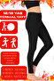 Girls' Thermal Leggings – Winter, Fleece-Lined Inside, Warm, Stretchy and Comfortable