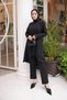 Asymmetrical Cut Skirt with Ruffles, Hijab Tunic and Pants Set-Brc1311 - 3