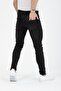 Men's Denim Pants Black Nail Detail Slim Fit Skinny Fit Lycra Buttoned Jeans - 4