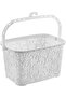 1 Piece Cream Peg Basket Cream Color Plastic Peg Basket 220 X 150 X 125 Thickness 3 mm - 3