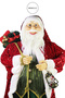 Red Sequined Sequin Santa Claus Red 90 cm - 5