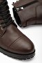 Furry Guaranteed Rubber Sole Men's Brown Guaranteed Daily Cold and Waterproof Comfortable Ankle Boots - 4