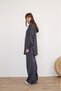 Women's Glitter Mercerized Knitwear Cardigan Set with Trousers - 3