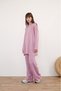 Women's Crew Neck Sweater Pants Silvery Knitwear Set - 5