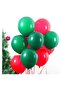New Year Latex Balloon Pastel Green Red 10 Pieces - 3