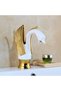 Bathroom Sink Faucet Swan Model White / Gold Color New Product Imported 7 Years Warranty Imported - 4