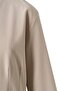 Beige Pleat Detail Snap Jacket - 4