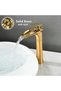 Bathroom Bowl Sink Faucet Gold Gold Color New Waterfall Model 7 Years Warranty Imported - 2
