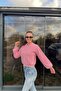 Shilsee Women's Pearl Buttoned Yumosh Pink Knitwear Cardigan - 3