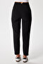 Women's Jeremy Tok Textured Ribbed Black Carrot Pants 5113 - 5