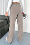 Lace-Up Elastic Waist Modal Palazzo Women's Trousers 4015 - 5
