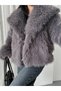 New Season Women's Premium Oversize Plush Fur Coat - 6