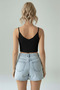 Scuba Fabric Gatherer Front Back V Neck String Strap Sports Crop Top Sports Bras - 3