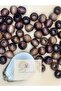 Brown Wooden Beads 22 mm (50 Gram Approx. 15 Pcs) Wide Hole Diameter 10 mm Round Colorful - 3