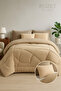 Double Brown (195 X 215) Double Sided Wellsoft Luxury Quilt - 4