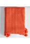 Knitwear Pompom Tv Blanket - Knee Shawl - Woven Sofa Cover - 3