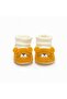 Plush Fabric Soft Socks Knitwear Baby Booties First Step Anti-Slip Sole - 2