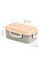Aurora 2-Compartment Stainless Steel Leak-Proof Food Container - Kids' Nutrition Container Brown - 3