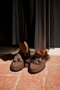 Women's Suede Loafer Tasseled Casual Shoes Belza Brown - 3