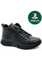 Rtew Genuine Leather Flat Non-Slip Sole Orthopedic Women's Boots Black
