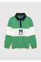 M Printed Green Polo T-Shirt Loose Fit / Loose Relaxed Cut 6610319 -71843 - 3