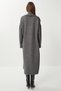 Shawl Collar Long Knitwear Cardigan Anthracite Lhi̇0004 - 5